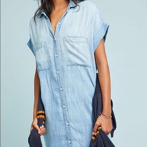 Anthropologie Cloth & Stone Wilson chambray dress